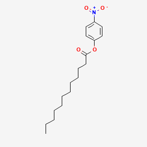 Chemical structure of 4-Nitrophenyl Laurate