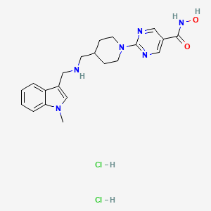 Chemical structure of Quisinostat dihydrochloride