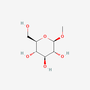 Chemical structure of Methyl β-D-glucopyranoside