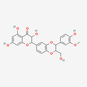 Chemical structure of Silymarin
