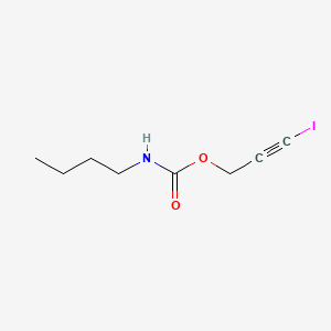 Chemical structure of 3-Iodo-2-PropynyI ButylCarbamate