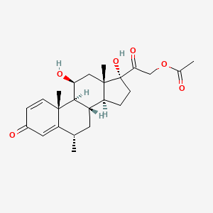 Chemical structure of Methylprednisolone acetate