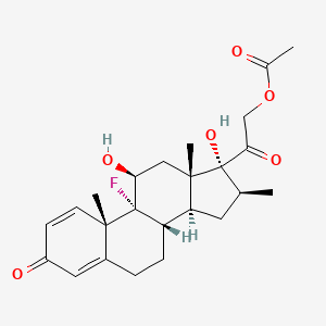Chemical structure of Betamethasone Acetate