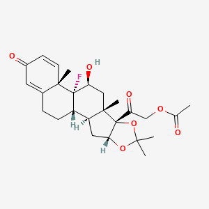 Chemical structure of Triamcinolone acetonide 21-acetate