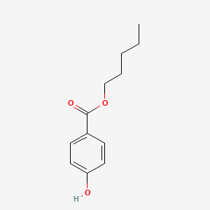 Chemical structure of Amyl 4-Hydroxybenzoate