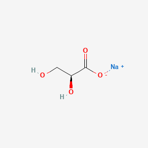 Chemical structure of L-Glyceric acid sodium