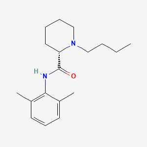 Chemical structure of Levobupivacaine