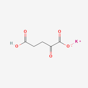 Chemical structure of Potassium hydrogen 2-oxoglutarate