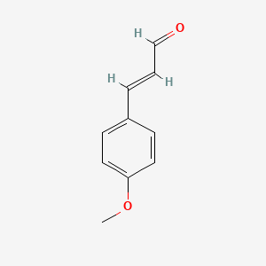 Chemical structure of trans-4-Methoxycinnamaldehyde
