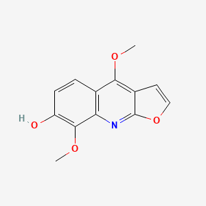 Chemical structure of Heliparvifoline