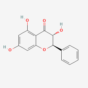Chemical structure of Pinobanksin
