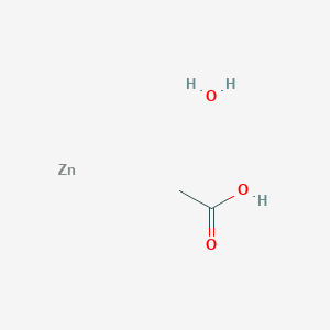 Chemical structure of Zinc acetate (USP)