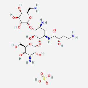 Chemical structure of Amikacin sulfate