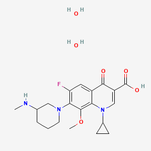 Chemical structure of Balofloxacin dihydrate