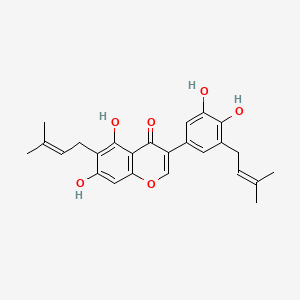 Chemical structure of Isoangustone A