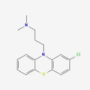 Chemical structure of Chlorpromazine