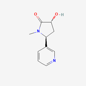 Chemical structure of trans-3'-Hydroxycotinine