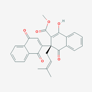 Chemical structure of Rubipodanone A