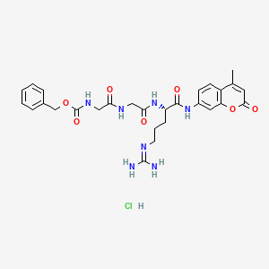 Chemical structure of Z-Gly-Gly-Arg-AMC · HCl