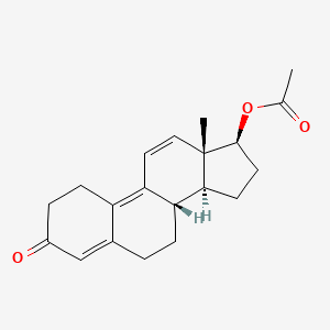 Chemical structure of Trenbolone acetate