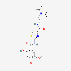 Chemical structure of Acotiamide