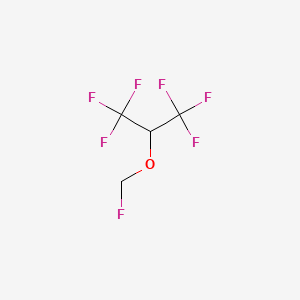 Chemical structure of Sevoflurane