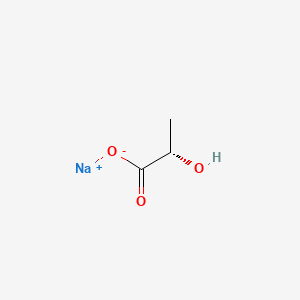 Chemical structure of (L)-Sodium lactate