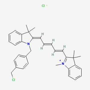 Chemical structure of Mito-Tracker Deep Red FM
