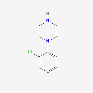 Chemical structure of 1-(2-Chlorophenyl)piperazine