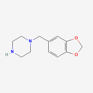 Chemical structure of 1-Piperonylpiperazine