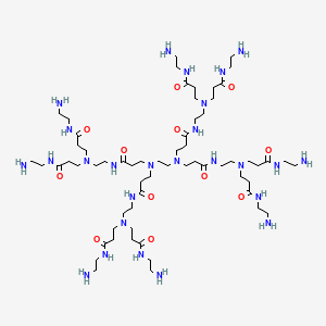 Chemical structure of PAMAM dendrimer, ethylenediamine core, generation 1·0 solution