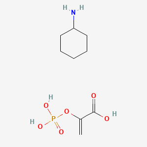 Chemical structure of Phosphoenolpyruvic acid cyclohexylammonium salt