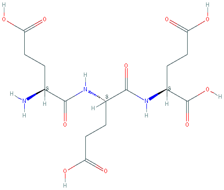 Chemical structure of Poly-L-glutamic acid sodium salt (average Mn~2000)