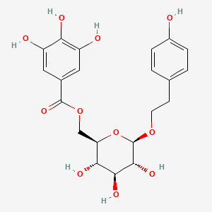 Chemical structure of 6'-O-Galloylsalidroside