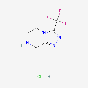 Chemical structure of Sitagliptin hydrochloride