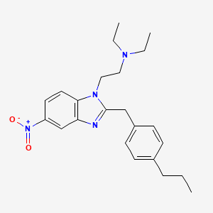 Chemical structure of Propylnitazene (citrate)
