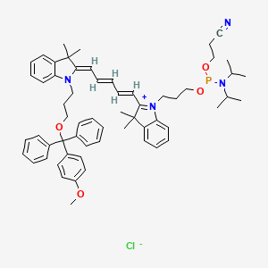 Chemical structure of DyLight 5 CEP