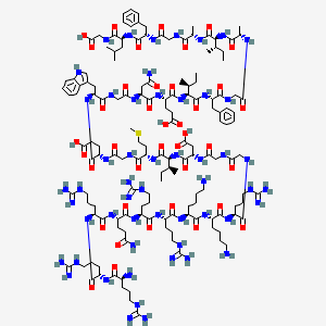 Chemical structure of TAT-HA2 Fusion Peptide