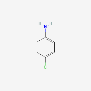 Chemical structure of 4-Chloroaniline