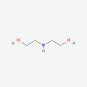 Chemical structure of diethanolamine