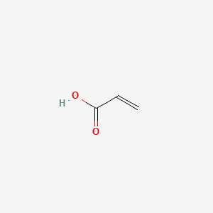 Chemical structure of Acrylic acid