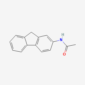 Chemical structure of 2-Acetamidofluorene