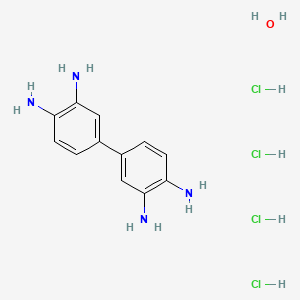 Chemical structure of 3,3'-Diaminobenzidine tetrahydrochloride
