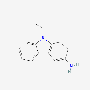 Chemical structure of 3-Amino-9-ethylcarbazole
