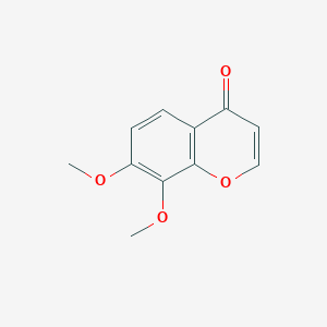 Chemical structure of 7,8-Dimethoxy-4H-chromen-4-one