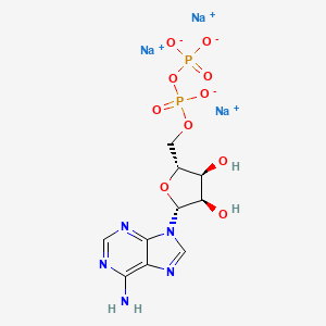 Chemical structure of Adenosine 5′-diphosphate sodium salt