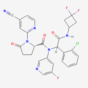 Chemical structure of AG-120 (racemic)