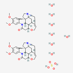 Chemical structure of Brucine sulfate heptahydrate