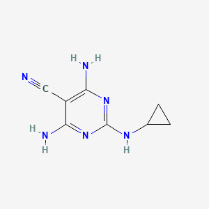 Chemical structure of Dicyclanil