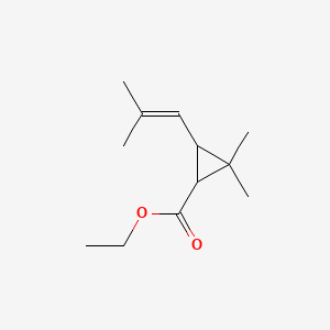 Chemical structure of Ethyl chrysanthemate
